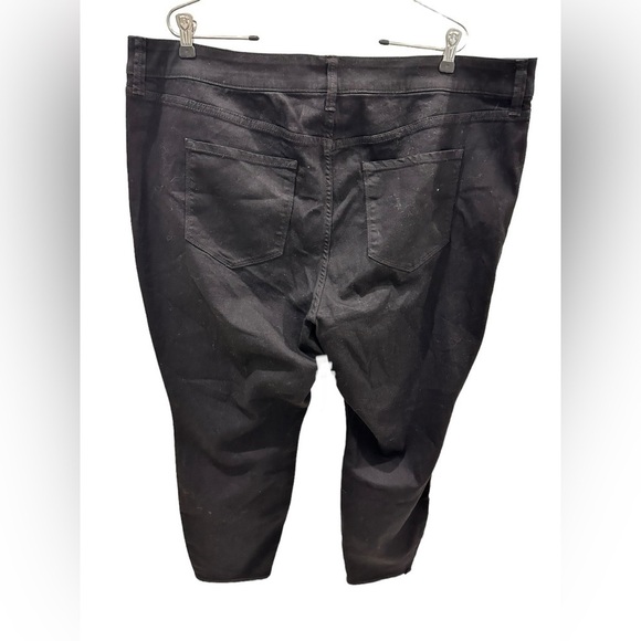 Old NAVY High-Waisted Wow Super-Skinny Black-Wash Ankle Jeans-PLUS SIZE-SHORT - Picture 7 of 7